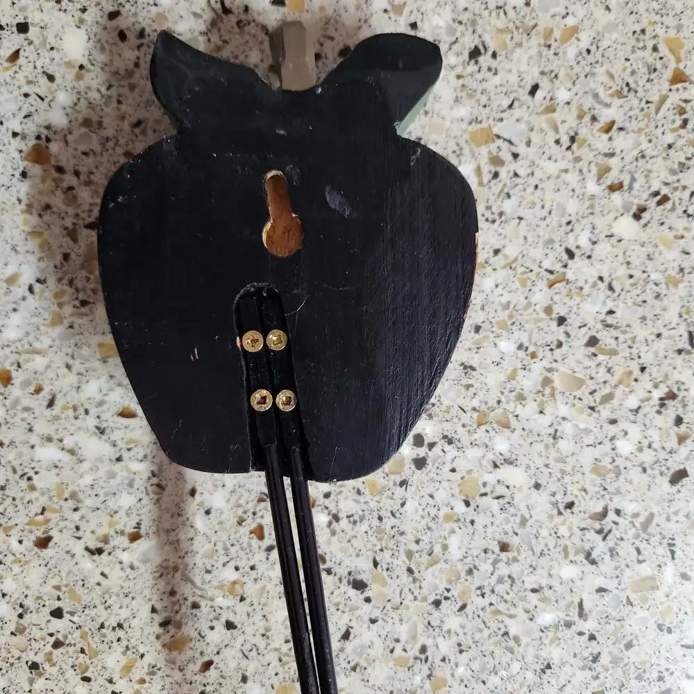 Vintage Wooden Apple Wall Hook Double Coat Rack